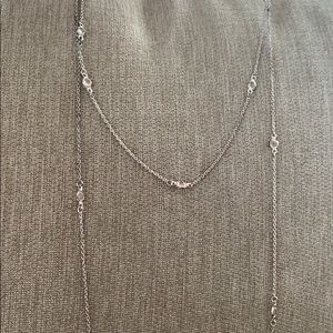 Double looped dangly necklace